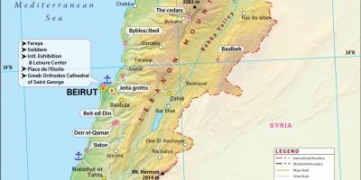 Mapa drevni Libanu