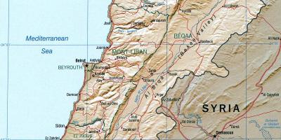 Mapa je iz Libana geografiju